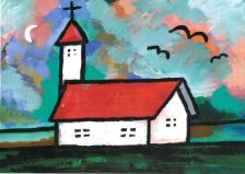 教会のある風景