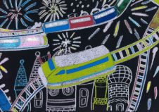 ライトアップレインボートレイン