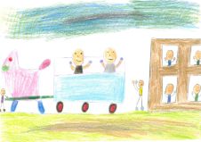 温泉付きの牛車