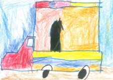 おさかなやさんの車