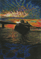 「真鶴の夕日」