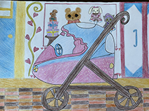 ベビーカーの車