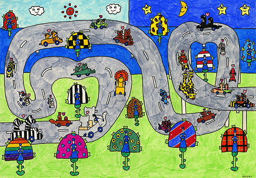 「動物達のデートドライブ」