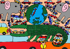 車がないと生活ができない世界