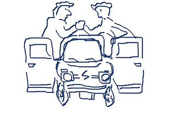 「あいつと俺と、いつものサービスエリアで、いつものコーヒーごち比べ」