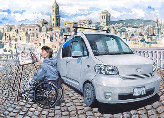 「愛車と行く世界一周スケッチ旅行」